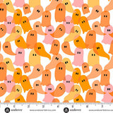 KP Creates Ghostly Garden Ghost Party Orange Fabric