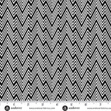 Black and white zigzag pattern fabric with a ruler at the bottom