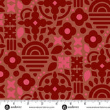Alison Glass Sunprint 2025 This and That Owl Red Fabric