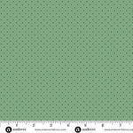 Edyta Sitar Poppy Seeds Sage Green Dot Fabric