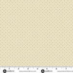 Edyta Sitar Poppy Seeds Linen Beige Dot Fabric