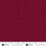 Edyta Sitar Poppy Seeds Merlot Maroon Dot Fabric