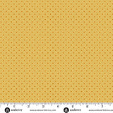 Edyta Sitar Poppy Seeds Sunshine Yellow Dot Fabric