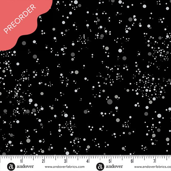 Giucy Giuce Deco Frost Snowfall Squall Black Fabric