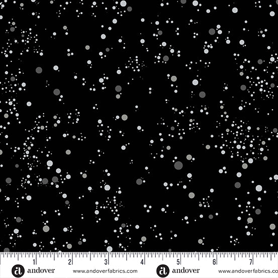 Giucy Giuce Deco Frost Snowfall Squall Black Fabric