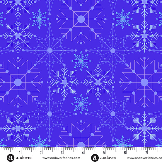 Giucy Giuce Deco Frost Crystalize Tempest Blue Fabric