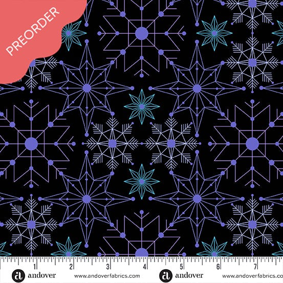 Giucy Giuce Deco Frost Crystalize Inclement Black Fabric