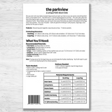 The Parkview Bag Pattern by Studio M Squared