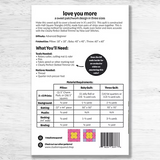 Love You More Quilt Pattern by Studio M Squared