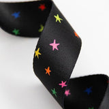 Starry Vivid Black 1.5" Webbing By the Yard