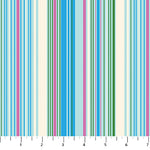 Heather Bailey Full Bloom Emmaline Blue Stripe Fabric