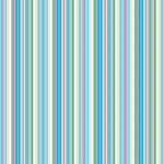 Heather Bailey Full Bloom Emmaline Blue Stripe Fabric