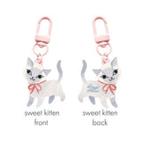 Sweet Kitten Zipper Charm by Lizzy House