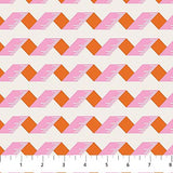 Bits and Bobs Tape Pink Fabric by Sarah Hearts