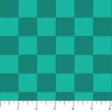 Bits and Bobs Squares Teal Fabric by Sarah Hearts