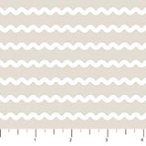 Bits and Bobs Rickrack Taupe Fabric by Sarah Hearts