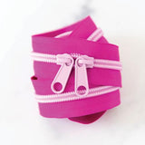 30" Colored Zipper - Jazzberry Pink
