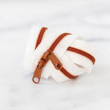 30" Colored Zipper - Cowgirl White