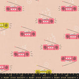 Lofi Linens Boom Peach Blossom Fabric by Ruby Star Society