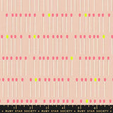 Lofi Linens Meet Your Match Peach Blossom Fabric by Ruby Star Society