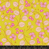 Lofi Linens Caper Citron Fabric by Ruby Star Society