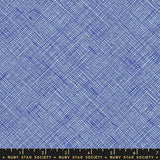 Memento Crosshatch Lapis Fabric by Carolyn Friedlander