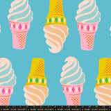 PREORDER Sparkle Mart Ice Cream Turquoise 108" Wide Back Fabric by Ruby Star Society