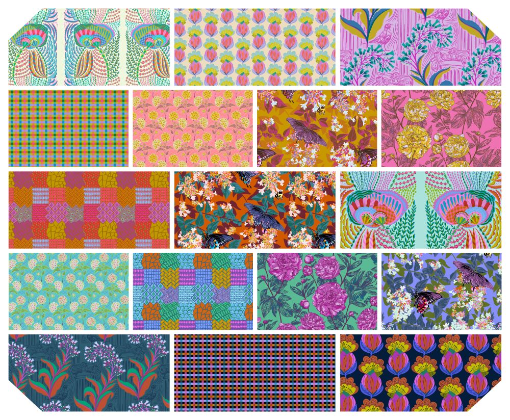 Anna Maria Our Fair Home Fabric Bundles 17 Prints | Modern Floral Fabric