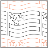 American Flag Pantograph