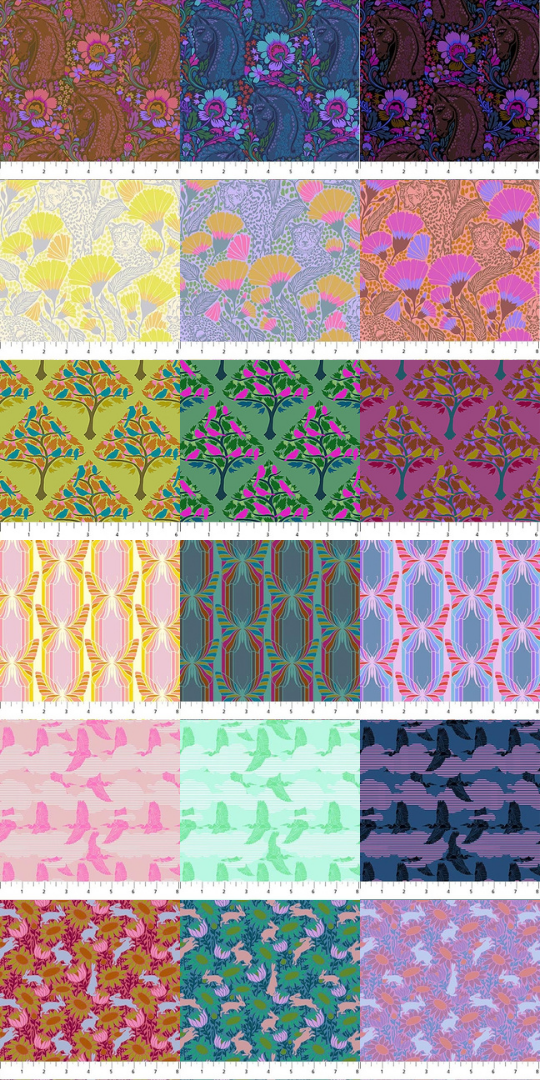 Mosaic Menagerie | Fabric Bundle 18 Prints | Fabric by Anna Maria