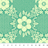 PREORDER Anna Maria Embroidery Seafoam Wide Back 108" 3 Yard Cut