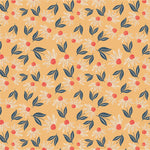 Poppie Cotton Calico Cowgirls Big Sunnies Yellow Fabric