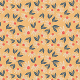 Poppie Cotton Calico Cowgirls Big Sunnies Yellow Fabric