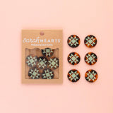 Quilt Star Large 1" Buttons by Sarah Hearts