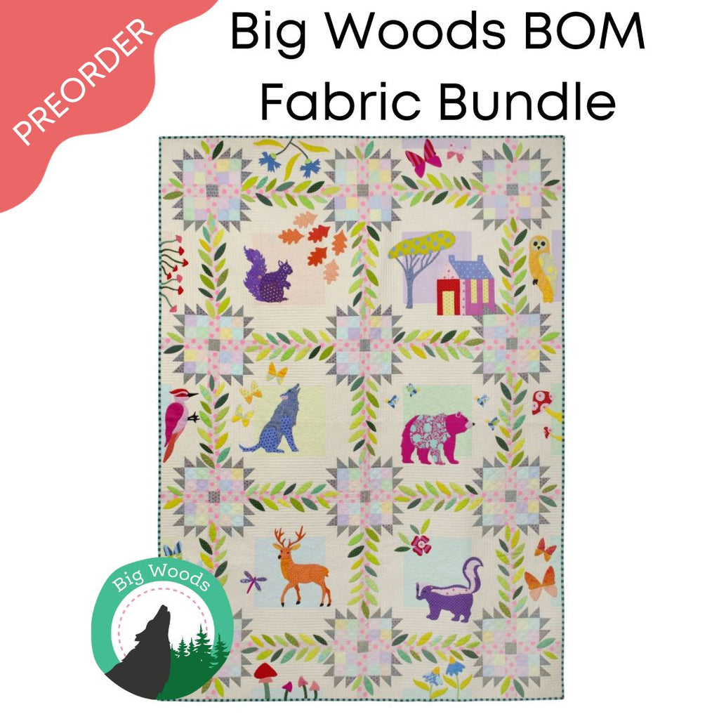 Tula Pink and Sarah Fielke Big Woods Block of the Month Fabric Bundle