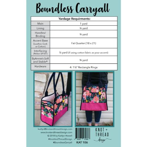 Boundless Carryall Bag Pattern by Knot and Thread