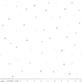 Riley Blake Hush Hush Don't Cross Me White Fabric