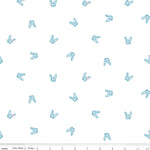 Riley Blake Hush Hush Frenchie Friends White Fabric