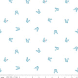 Riley Blake Hush Hush Frenchie Friends White Fabric