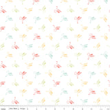 Riley Blake Hush Hush Pretty Pressers White Fabric