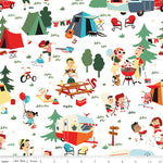 Shawn Wallace Happy Haven Main Print White Fabric