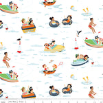 Shawn Wallace Happy Haven The Good Life White Fabric