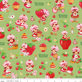 PREORDER Strawberry Shortcake Toss in Green Fabric by Riley Blake