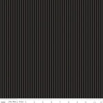 Riley Blake Stripes 1/8" Tonal Black Fabric