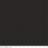 Riley Blake Stripes 1/8" Tonal Black Fabric