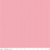 Riley Blake Stripes 1/8" Tonal Sugar Pink Fabric