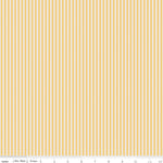 Riley Blake Stripes 1/8" Honey Yellow and Ivory Fabric
