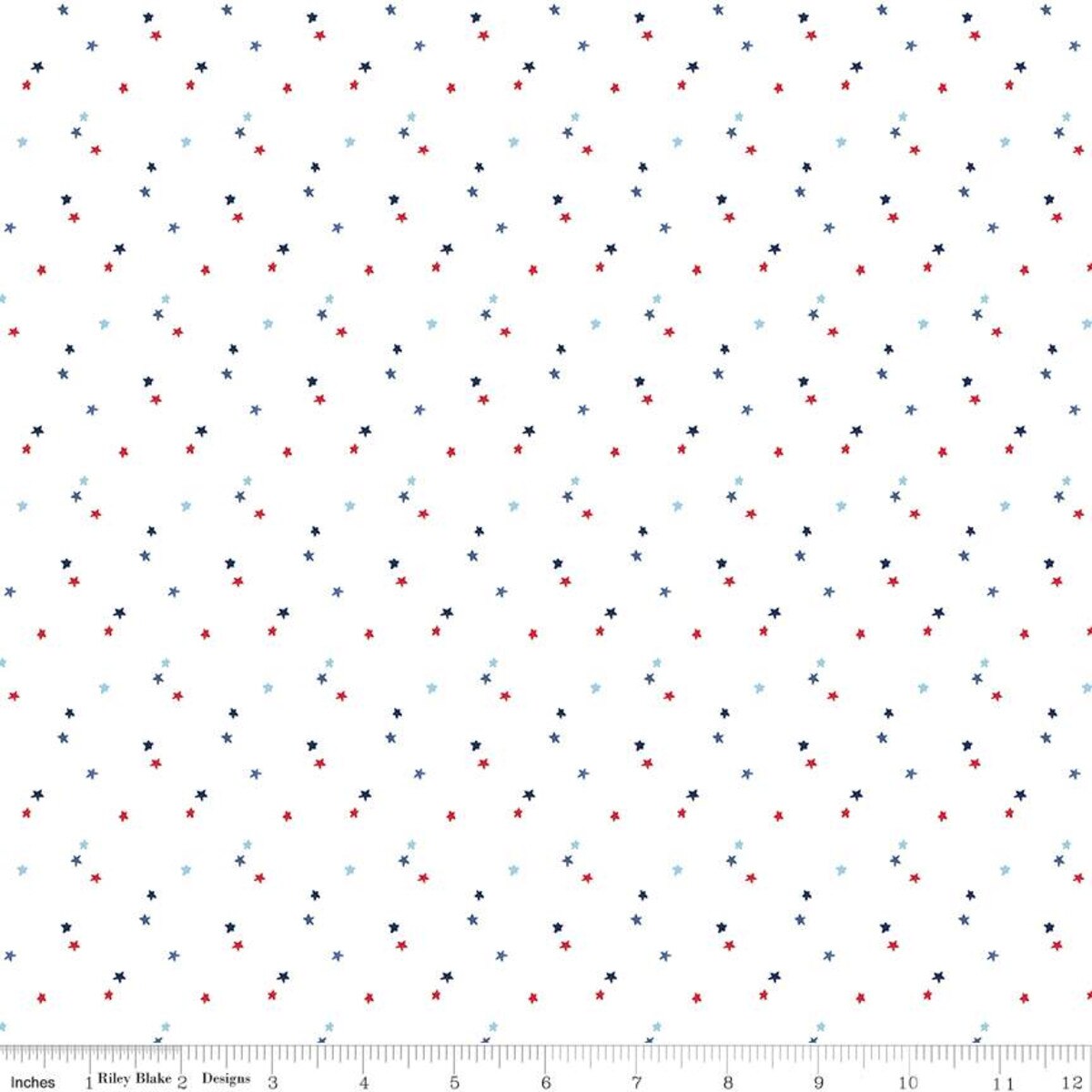 Pattern of small multicolored dots on a white background
