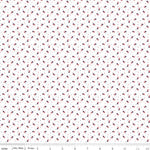 Pattern of small American flags on a white background