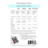 Hemingway Pouch Pattern by Center Street Quilts
